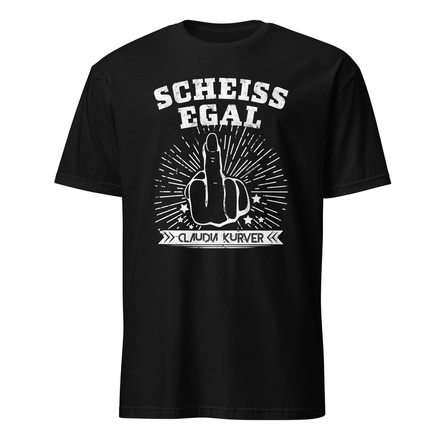 Unisex T-Shirt mit Brustaufdruck (Scheissegal-Kollektion)