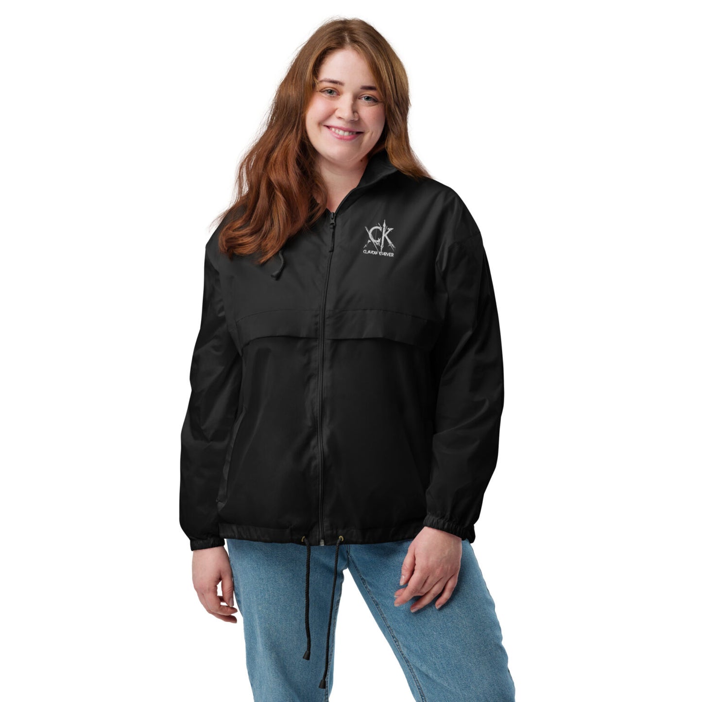 Unisex Windjacke mit Brust-Stickerei (Classic-Kollektion)