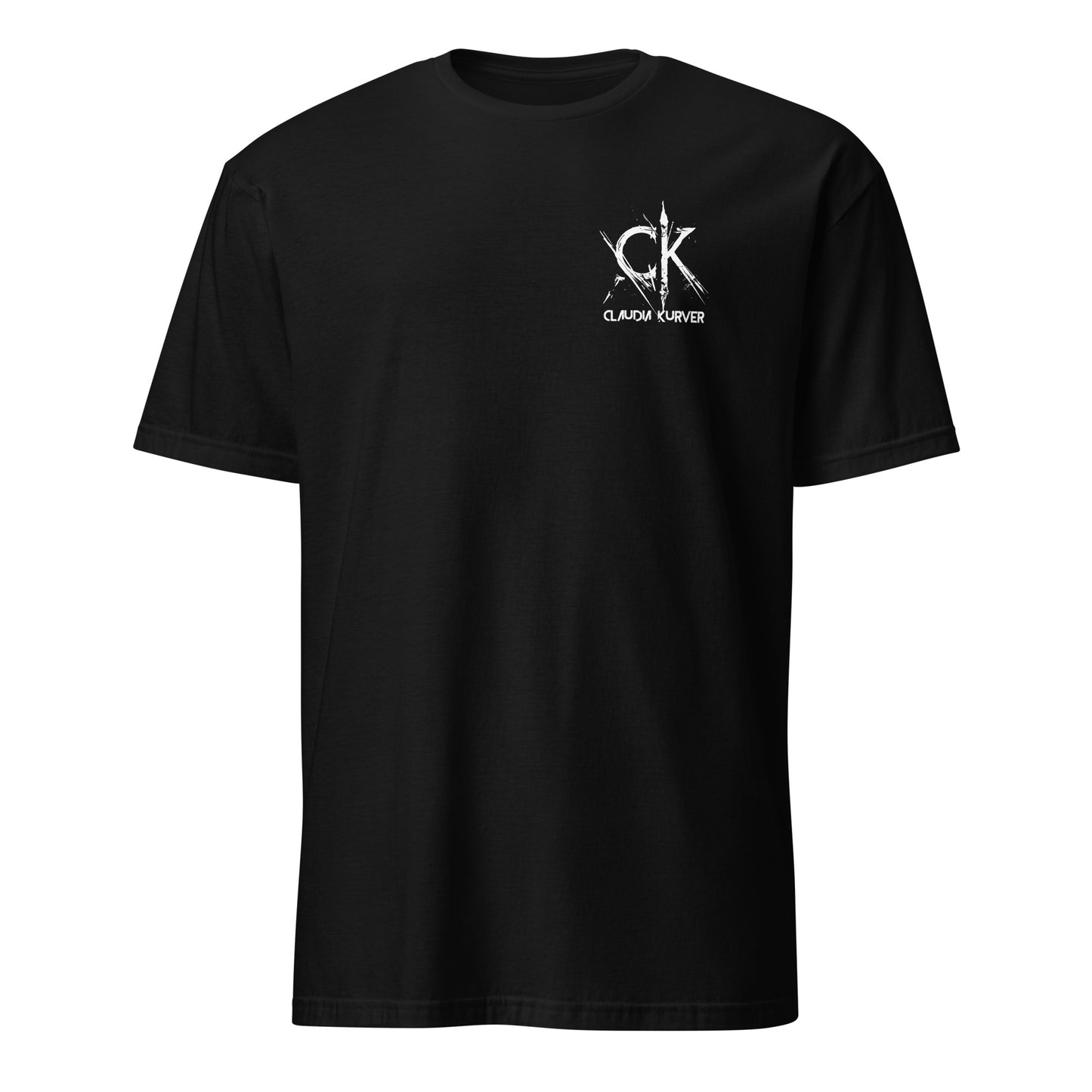 Unisex T-Shirt mit Brust- und Rückenaufdruck (Zerrissen-Kollektion)