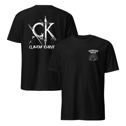 Unisex T-Shirt mit Brust- und Rückenaufdruck (Scheissegal-Kollektion)